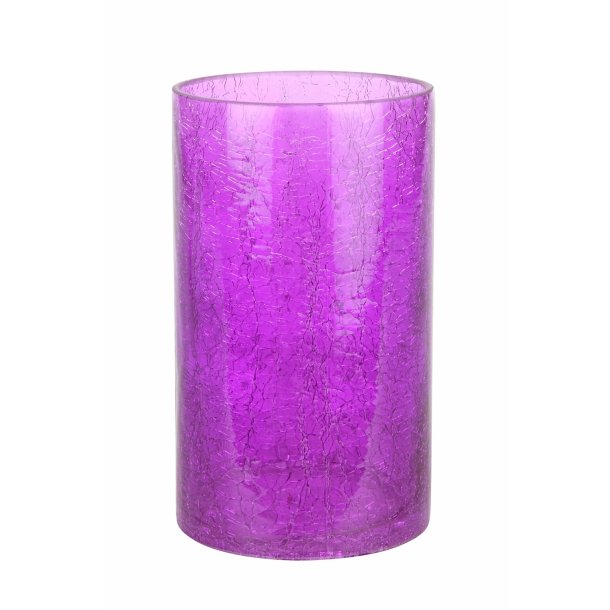 Stella Ice Glass Cylinder - Purple