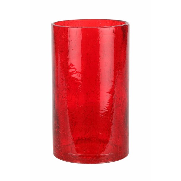 Stella Ice Glass Cylinder - red